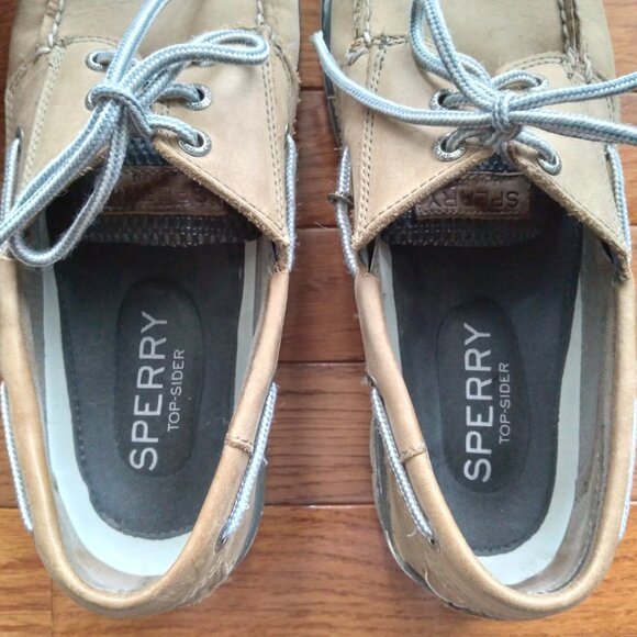 Men's Sperry Top-Sider Billfish 3-Eye Leather Boat Shoe Size 10.5 - Picture 3 of 9